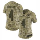 Women's Deshaun Watson #4 Texans Salute to Service Limited Player Jersey Camo