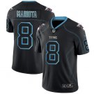 Men's Marcus Mariota #8 Titans Limited Player Jersey Black Shadow