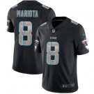 Men's Marcus Mariota #8 Titans Limited Player Jersey Black Hyphenation