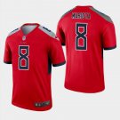 Men's Marcus Mariota #8 Titans Inverted Legend Player Jersey Red