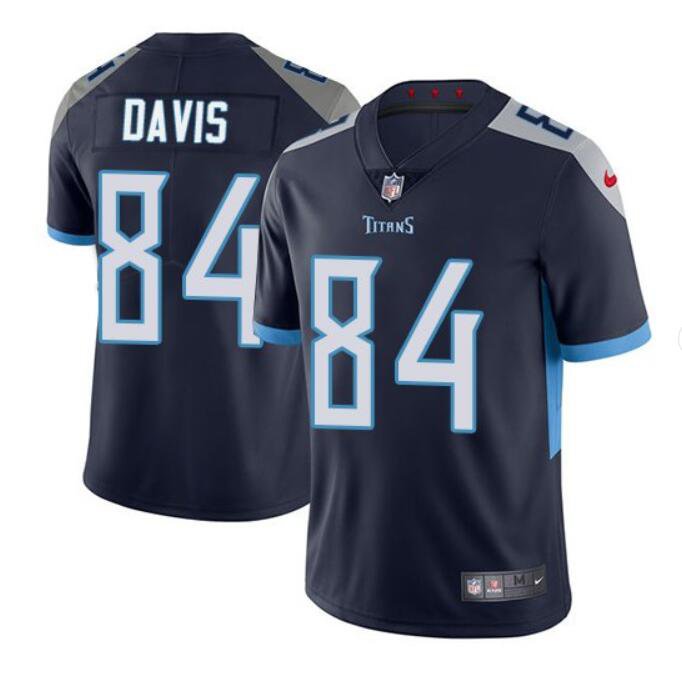 Men's Corey Davis #84 Titans Limited Player Jersey Navy