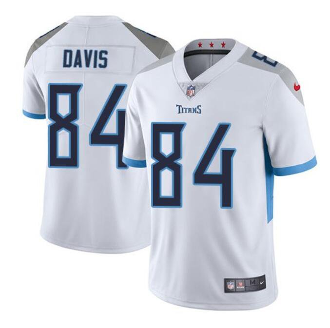 Men's Corey Davis #84 Titans Limited Player Jersey White