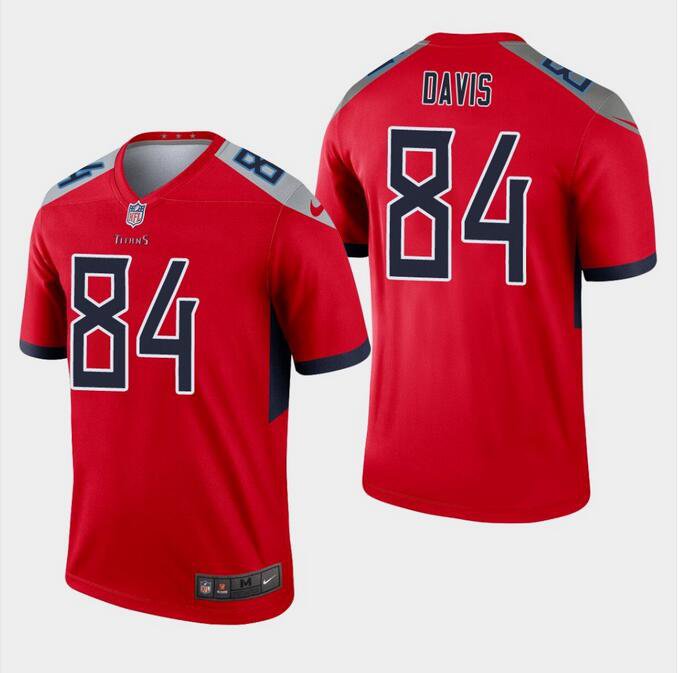 Men's Corey Davis #84 Titans Inverted Legend Player Jersey Red