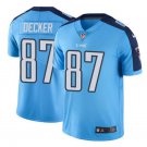 Men's Eric Decker #87 Titans Color Rush Limited Player Jersey Light Blue