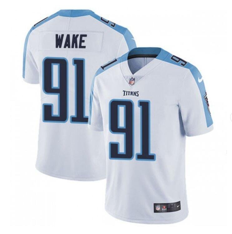 Men's Cameron Wake #91 Titans Limited Player Jersey White