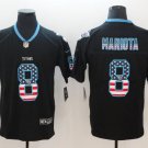 Men's Marcus Mariota #8 Titans Limited Player Jersey Black USA Flag
