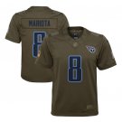 Youth Marcus Mariota #8 Titans Limited Player Jersey Olive
