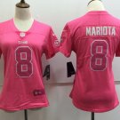 Women's Marcus Mariota #8 Titans Limited Player Jersey Pink