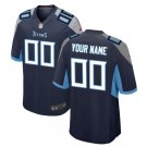 Custom Men's Titans Limited Jersey Navy