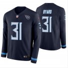Men's Kevin Byard #31 Titans Therma Long Sleeve Player Jersey Navy