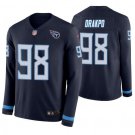 Men's Brian Orakpo #98 Titans Therma Long Sleeve Player Jersey Navy