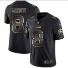 Men's Marcus Mariota #8 Titans Limited Player Jersey Black Gold Edition