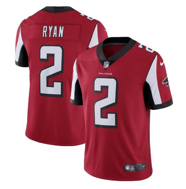 Men's Matt Ryan #2 Falcons Limited Player Jersey Red