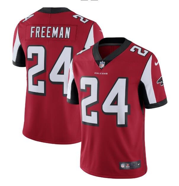 Men's Devonta Freeman #24 Falcons Limited Player Jersey Red
