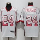 Men's Devonta Freeman #24 Falcons Limited Player Jersey White Drift Fashion