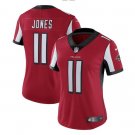 Women's Julio Jones #11 Falcons Limited Player Jersey Red
