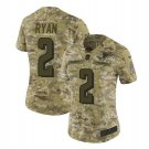 Women's Matt Ryan #2 Falcons Salute to Service Limited Player Jersey Camo