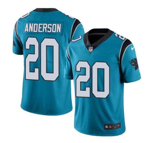 Men's C.J. Anderson #20 Panthers Limited Player Jersey Blue