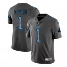 Men's Cam Newton #1 Panthers Static Limited Player Jersey Gray