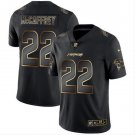 Men's Christian McCaffrey #22 Panthers Limited Player Jersey Black Gold Edition