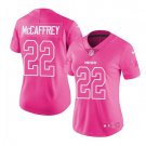 Women's Christian McCaffrey #22 Panthers Limited Player Jersey Pink