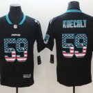 Men's Luke Kuechly #59 Panthers Limited Player Jersey Black USA Flag