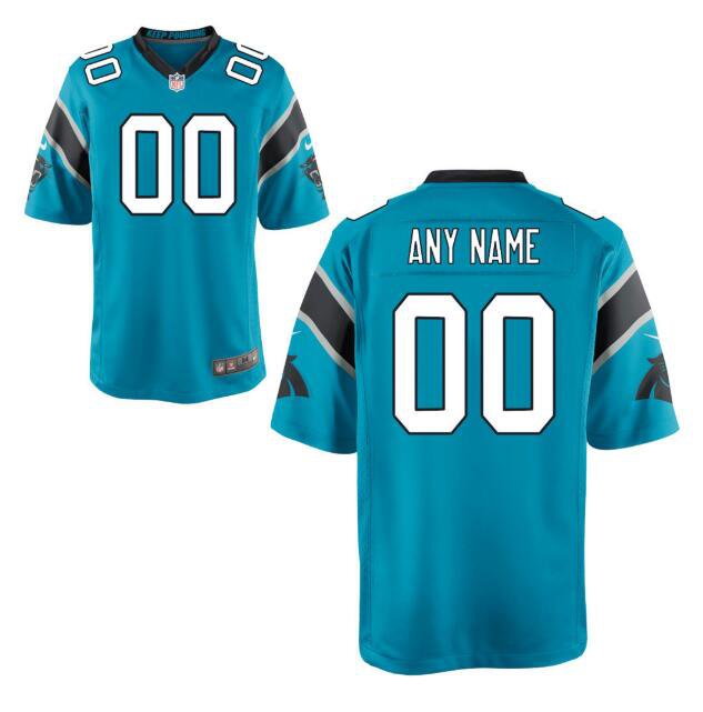 Custom Men's Panthers Limited Jersey Blue