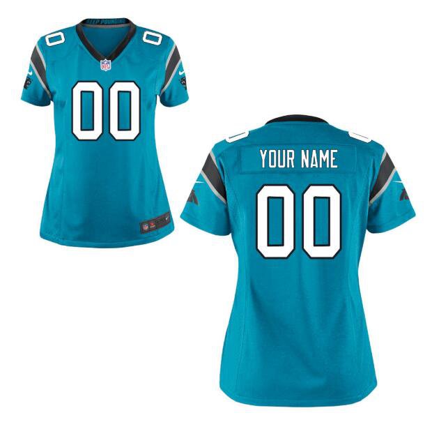 Custom Women's Panthers Limited Jersey Blue