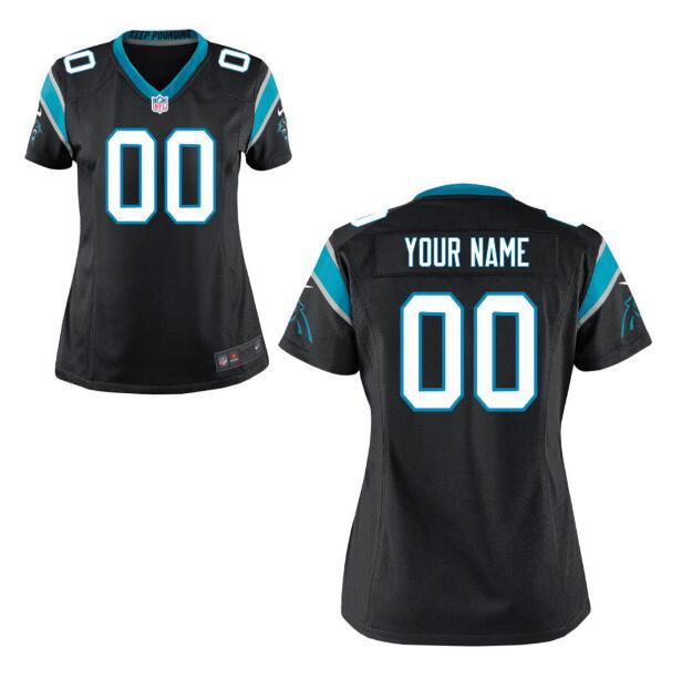 Custom Women's Panthers Limited Jersey Black