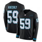 Men's Luke Kuechly #59 Panthers Therma Long Sleeve Player Jersey Black