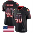Men's Pat Tillman #40 Cardinals Limited Player Jersey Black USA Flag