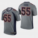 Men's Bradley Chubb #55 Broncos Inverted Legend Limited Player Jersey Gray