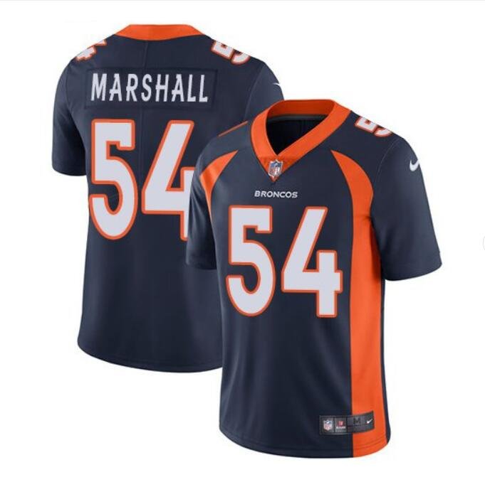 Men's Brandon Marshall #54 Broncos Limited Player Jersey Navy