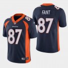 Men's Noah Fant #87 Broncos Limited Player Jersey Navy