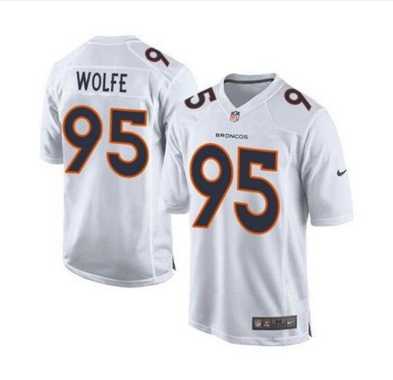 Men's Derek Wolfe #95 Broncos Game Event Player Jersey White