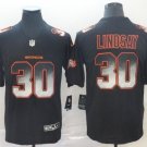 Men's Phillip Lindsay #30 Broncos 2019 Limited Player Jersey Black Smoke Fashion