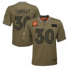 Youth Phillip Lindsay #30 Broncos 2019 Salute to Service Limited Player Jersey Camo