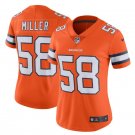 Women's Von Miller #58 Broncos Color Rush Limited Player Jersey Orange