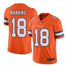 Men's Peyton Manning #18 Broncos Color Rush Limited Player Jersey Orange