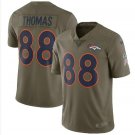 Men's Demaryius Thomas #88 Broncos Limited Player Jersey Olive