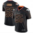 Men's Bradley Chubb #55 Broncos Limited Player Jersey Black Shadow