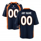 Custom Men's Broncos Limited Jersey Navy