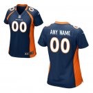 Custom Women's Broncos Limited Jersey Navy