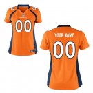Custom Women's Broncos Limited Jersey Orange