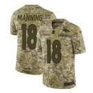 Men's Peyton Manning #18 Broncos Salute to Service Limited Player Jersey Camo