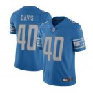 Men's Jarrad Davis #40 Lions Limited Player Jersey Blue