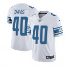 Men's Jarrad Davis #40 Lions Limited Player Jersey White