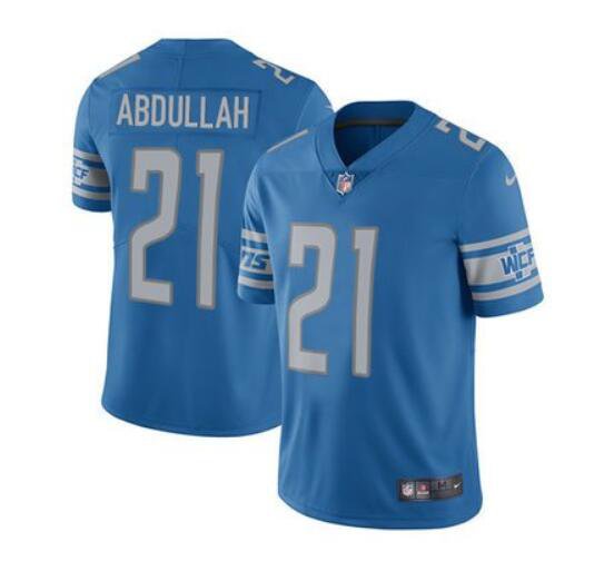 Men's Ameer Abdullah #21 Lions Limited Player Jersey Blue