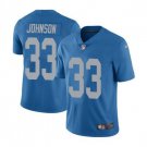 Men's Kerryon Johnson #33 Lions Throwback Limited Player Jersey Blue
