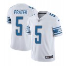 Men's Matt Prater #5 Lions Limited Player Jersey White
